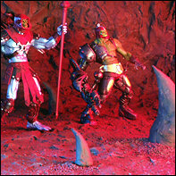 Gegen die Zielrichtung raken die kieselummandelten Zahnfelsen entgegen.