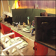 Der Spielplatz: Ein Diorama geht in das andere &uuml;ber, was neben der Platzersparnis, auch f&uuml;r ein effektives Multitasking beim Basteln sorgt :)